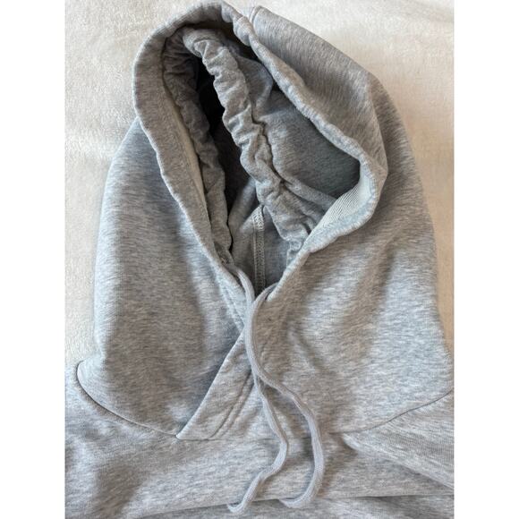 Free People Movement Hoodie Gray Marl Cotton Sweatshirt Size XS Oversized - Picture 6 of 11